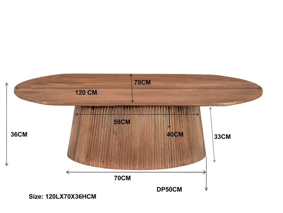 Salontafel Salvator Oval 120