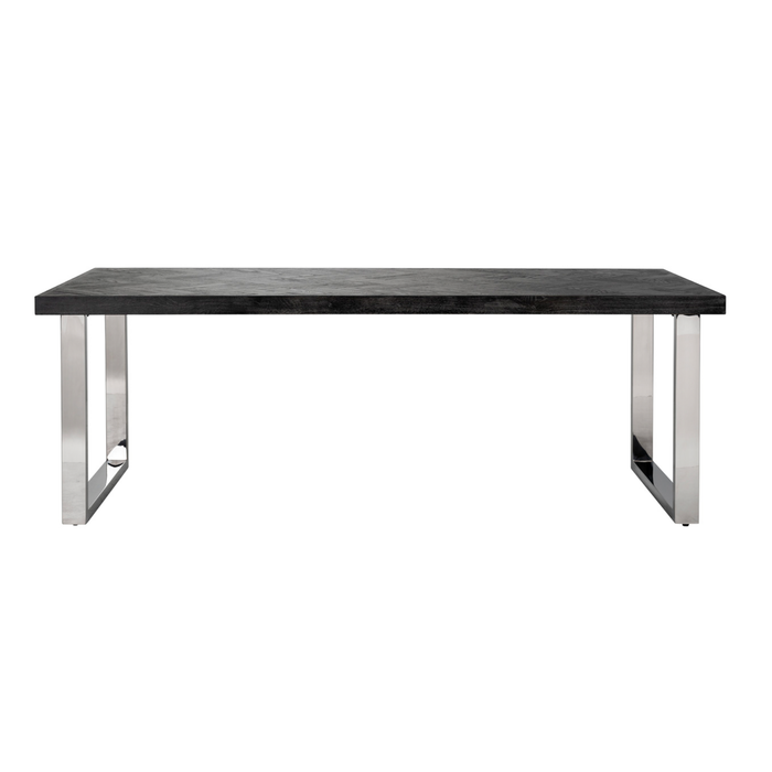 Eettafel Wood Bone Visgraat / Zilver