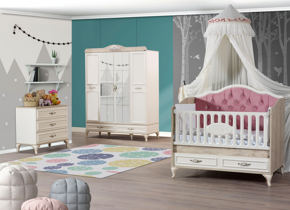 Golden Babybed + Lift Poeder/Roze